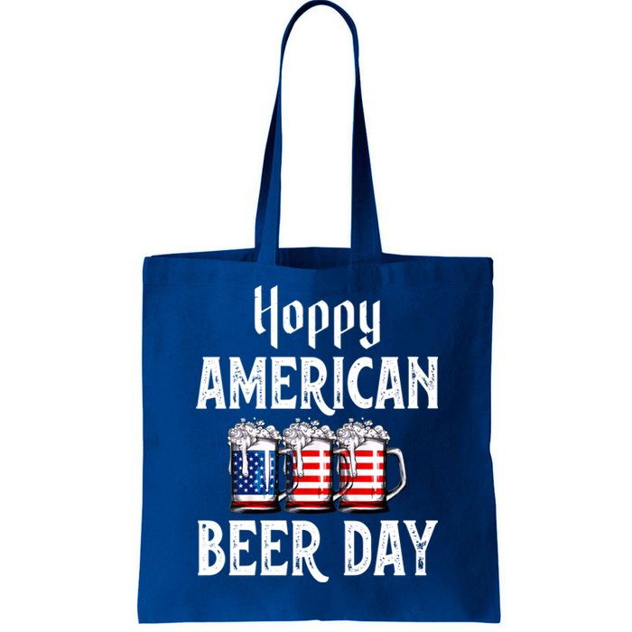 Hoppy American Beer Day Usa Flag Beer Lover Craft Brewer Cool Gift Tote Bag