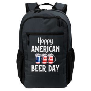 Hoppy American Beer Day Usa Flag Beer Lover Craft Brewer Cool Gift Daily Commute Backpack