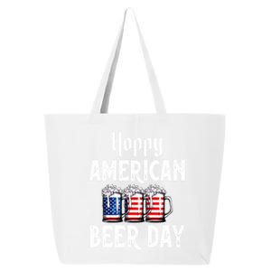 Hoppy American Beer Day Usa Flag Beer Lover Craft Brewer Cool Gift 25L Jumbo Tote