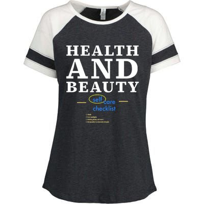 HEALTH And BEAUTY Enza Ladies Jersey Colorblock Tee