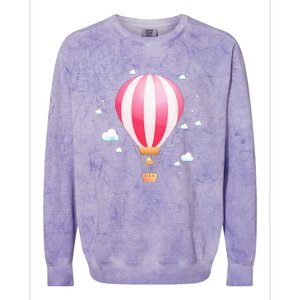 Hot Air Balloon Ride Festival Colorblast Crewneck Sweatshirt