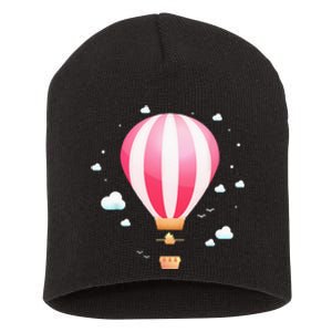 Hot Air Balloon Ride Festival Short Acrylic Beanie