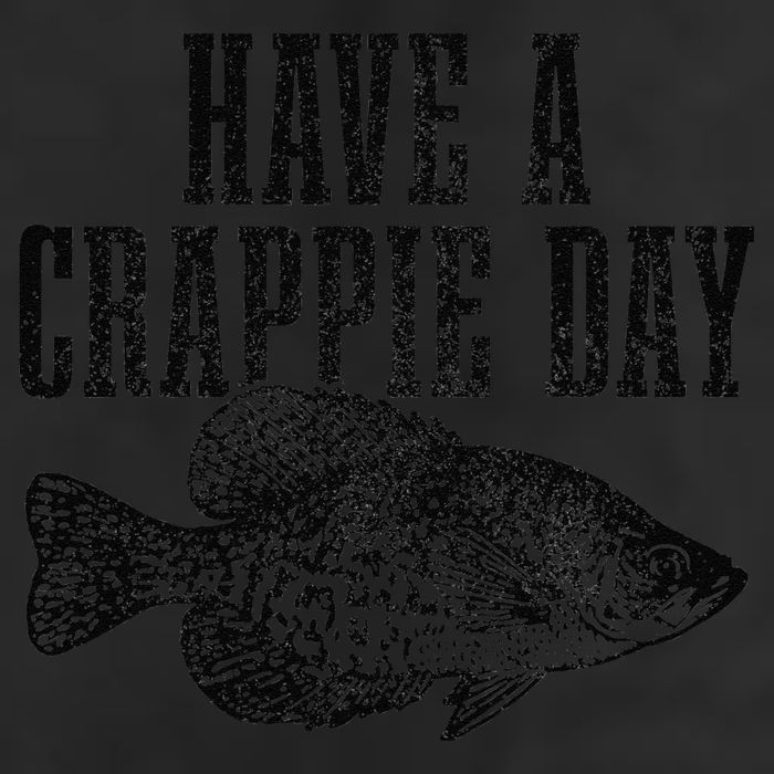 Have A Crappie Day Funny Crappie Fishing Fisherman Fish Garment-Dyed Fleece Hoodie