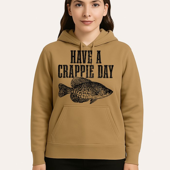Have A Crappie Day Funny Crappie Fishing Fisherman Fish Hoodie