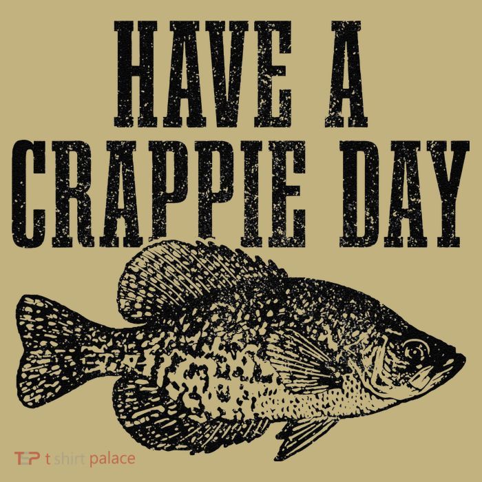 Have A Crappie Day Funny Crappie Fishing Fisherman Fish Button