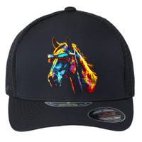 Horse Artwork Colourful Sunglasses Animal Horse Flexfit Unipanel Trucker Cap