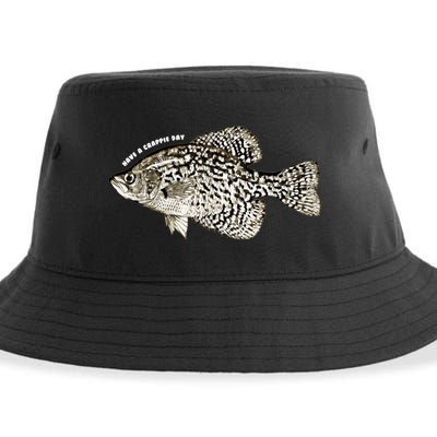 Have A Crappie Day Fishing Cool Gift Sustainable Bucket Hat