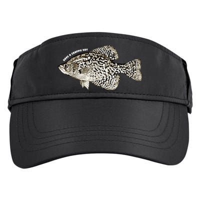Have A Crappie Day Fishing Cool Gift Adult Drive Performance Visor