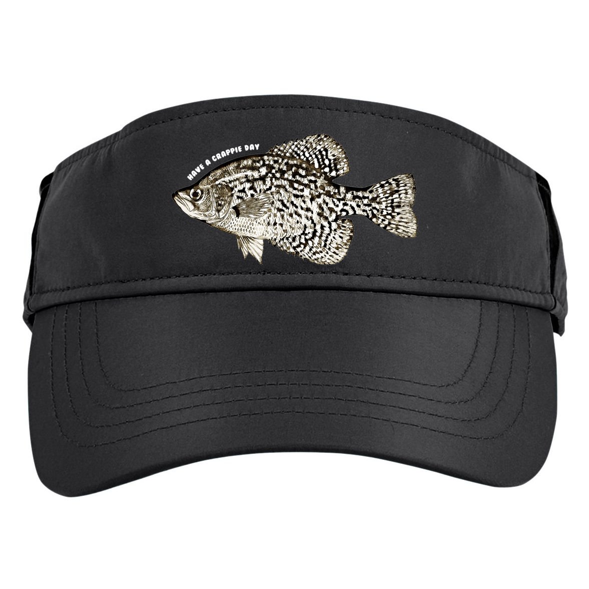 Have A Crappie Day Fishing Cool Gift Adult Drive Performance Visor