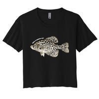 Have A Crappie Day Fishing Cool Gift Women's Crop Top Tee