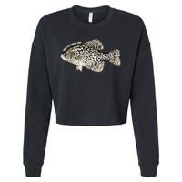 Have A Crappie Day Fishing Cool Gift Cropped Pullover Crew