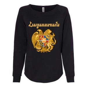 Hayastan Aria Coat Of Arms Cool Gift Arian Emblem Souvenir Gift Womens California Wash Sweatshirt