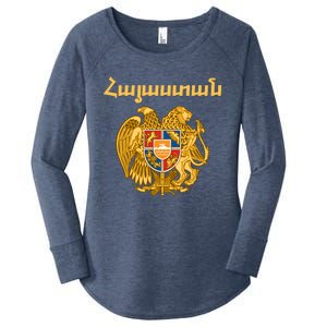 Hayastan Aria Coat Of Arms Cool Gift Arian Emblem Souvenir Gift Women's Perfect Tri Tunic Long Sleeve Shirt