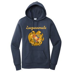 Hayastan Aria Coat Of Arms Cool Gift Arian Emblem Souvenir Gift Women's Pullover Hoodie