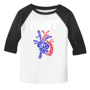 Heart Aunt Congenital Heart Defect Awareness Month Warrior Gift Toddler Fine Jersey T-Shirt