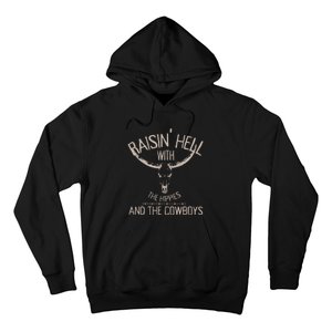 Hippies And Cow Western Cowhide Cow Hoodie