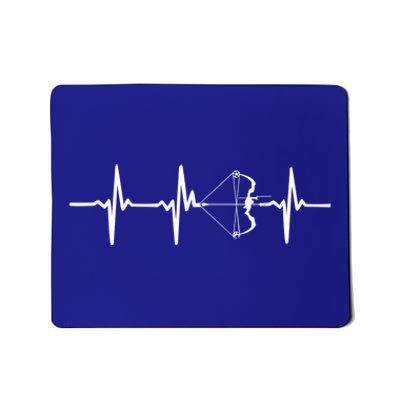 Heartbeat Archery Cool Gift With Bow Rchers Mousepad