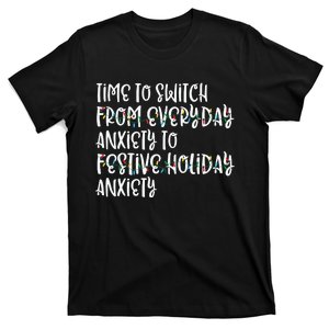 Holiday Anxiety Christmas Anxiety Mental Health T-Shirt