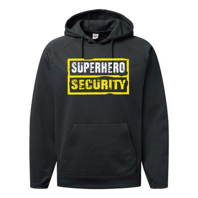 Halloween Adult Costume Superhero Security Dad Mom Performance Fleece Hoodie