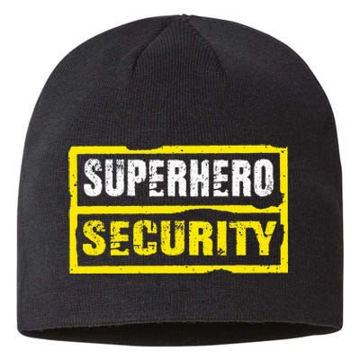 Halloween Adult Costume Superhero Security Dad Mom Sustainable Beanie