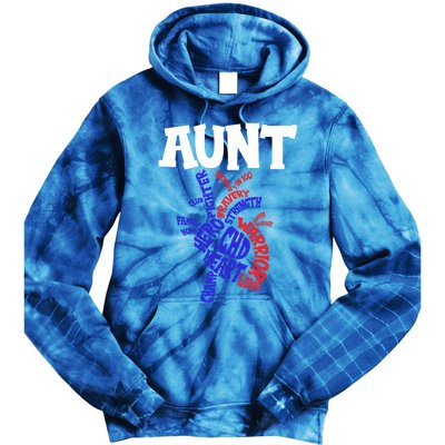 Heart Aunt Congenital Heart Defect Awareness Month Warrior Great Gift Tie Dye Hoodie