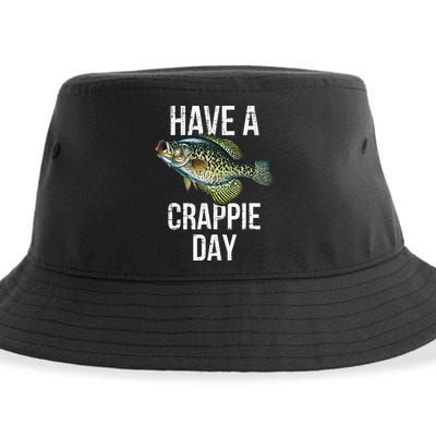 Have A Crappie Day Crappie Fishing Sustainable Bucket Hat