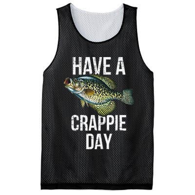 Have A Crappie Day Crappie Fishing Mesh Reversible Basketball Jersey Tank
