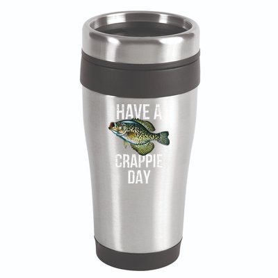 Have A Crappie Day Crappie Fishing 16oz Travel Tumbler