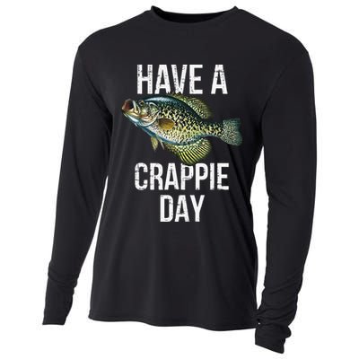 Have A Crappie Day Crappie Fishing Cooling Performance Long Sleeve Crew
