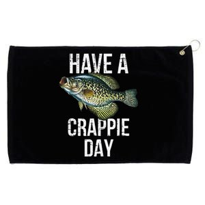 Have A Crappie Day Crappie Fishing Grommeted Golf Towel