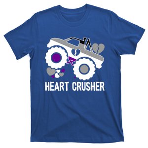 Heart Asexual Crusher Lgbtgiftq Cool Ace Pride Flag Color Gift T-Shirt