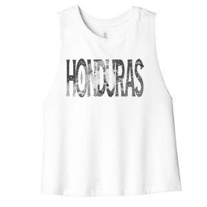 Honduras Art Concept Honduran Landscape HondureñO Women's Racerback Cropped Tank