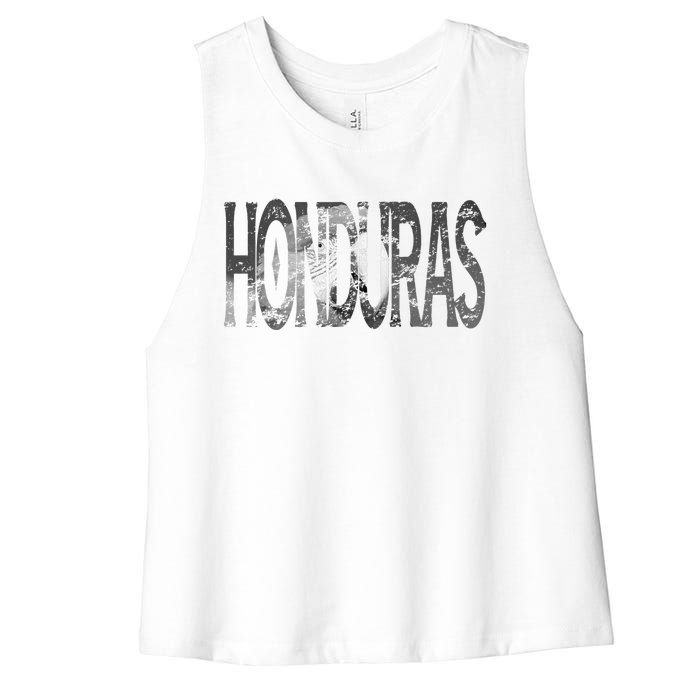 Honduras Art Concept Honduran Landscape HondureñO Women's Racerback Cropped Tank