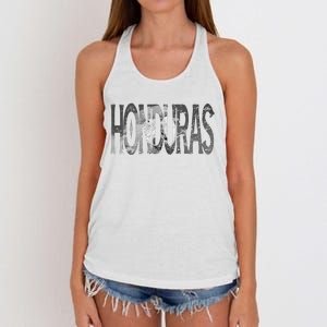 Honduras Art Concept Honduran Landscape HondureñO Women's Knotted Racerback Tank