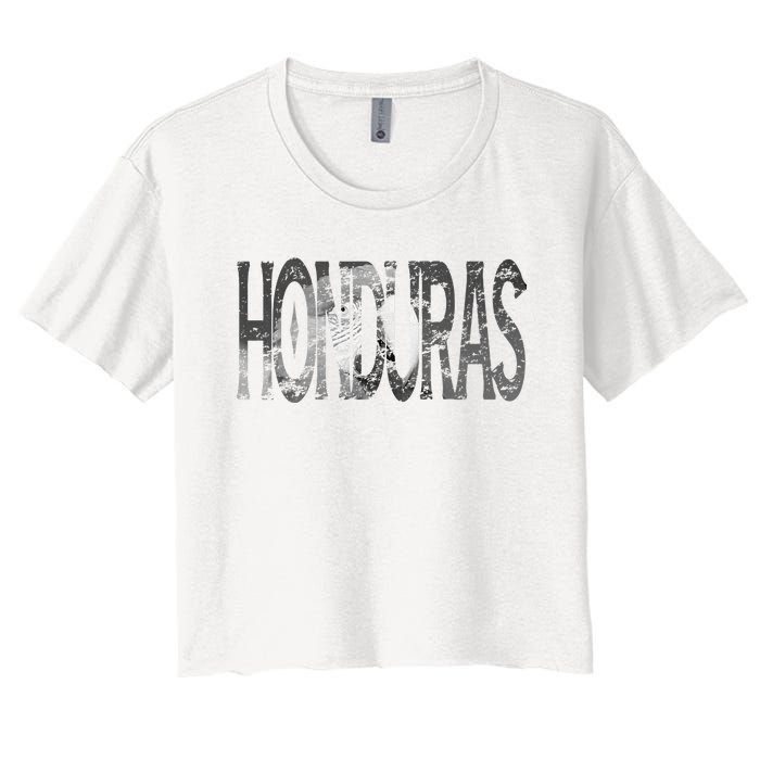 Honduras Art Concept Honduran Landscape HondureñO Women's Crop Top Tee