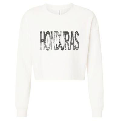 Honduras Art Concept Honduran Landscape HondureñO Cropped Pullover Crew