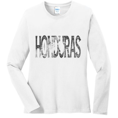 Honduras Art Concept Honduran Landscape HondureñO Ladies Long Sleeve Shirt