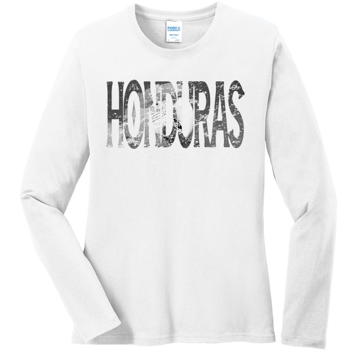 Honduras Art Concept Honduran Landscape HondureñO Ladies Long Sleeve Shirt