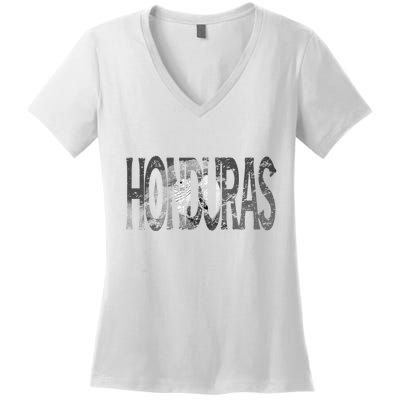 Honduras Art Concept Honduran Landscape HondureñO Women's V-Neck T-Shirt