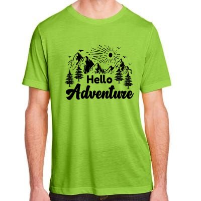 Hello Adventure Camping Hiking Adventures Cool Gift Adult ChromaSoft Performance T-Shirt