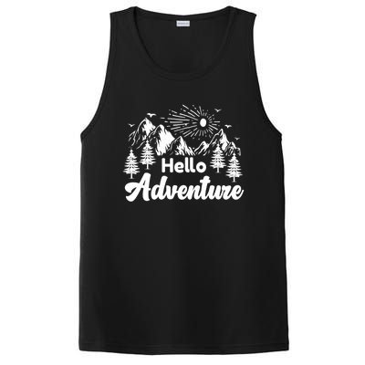 Hello Adventure Camping Hiking Adventures Cool Gift PosiCharge Competitor Tank