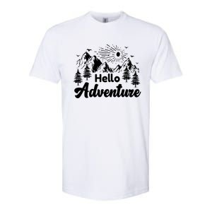 Hello Adventure Camping Hiking Adventures Cool Gift Softstyle CVC T-Shirt