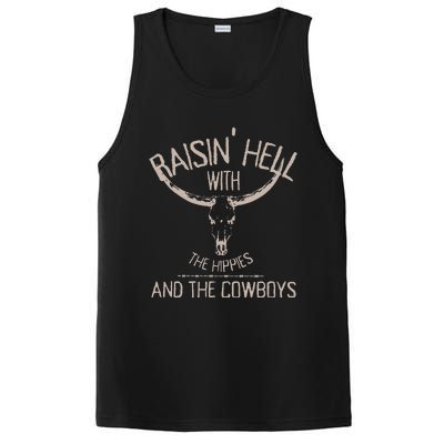 Hippies And Cow Western Cowhide Cow PosiCharge Competitor Tank