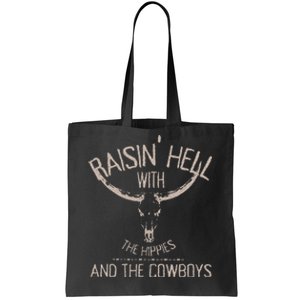 Hippies And Cow Western Cowhide Cow Tote Bag