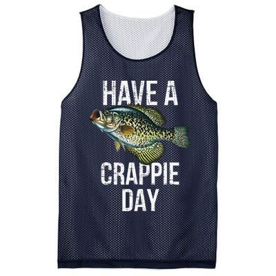 Have A Crappie Day Crappie Fishing Mesh Reversible Basketball Jersey Tank