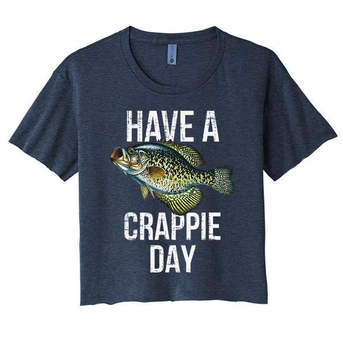 Have A Crappie Day Crappie Fishing Crop Top