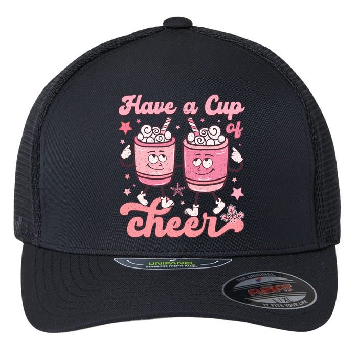 Have A Cup Of Cheer Holiday Graphic Flexfit Unipanel Trucker Cap