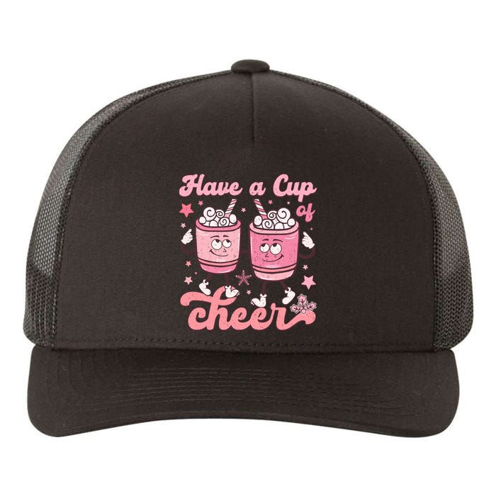 Have A Cup Of Cheer Holiday Graphic Yupoong Adult 5-Panel Trucker Hat