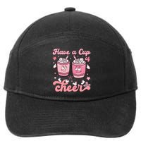 Have A Cup Of Cheer Holiday Graphic 7-Panel Snapback Hat