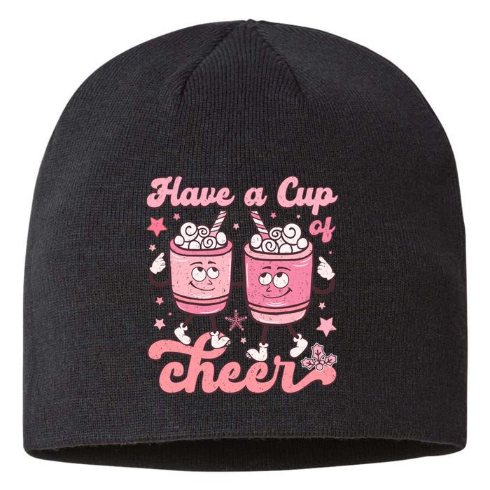 Have A Cup Of Cheer Holiday Graphic Sustainable Beanie